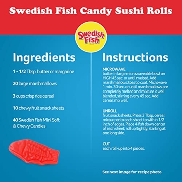 SWEDISH FISH Mini Red White Blue Candy 1.8 lb Bulk