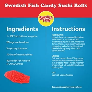 SWEDISH FISH Mini Red White Blue Candy 1.8 lb Bulk