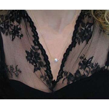 Groom to Bride Gift with Meaningful Message and Jewelry, Ready To Gift Necklace with Poem for Wedding Day (14K Gold Pearl Necklace)