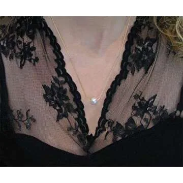 Groom to Bride Gift with Meaningful Message and Jewelry, Ready To Gift Necklace with Poem for Wedding Day (14K Gold Pearl Necklace)