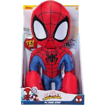 Marvel Spidey and His Amazing Friends My Friend Spidey Feature Plush - 16-Inch Talking Plush with 16...