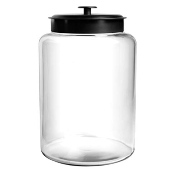 Anchor Hocking 2.5 Gallon Glass Jar with Black Lid