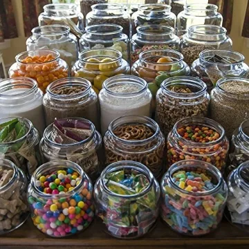 Anchor Hocking 2.5 Gallon Glass Jar with Black Lid