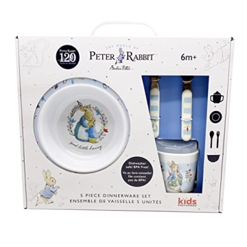 Beatrix Potter Peter Rabbit 5 Piece Dinnerware Set