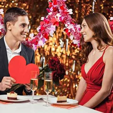 Janinka Valentine's Day Tinsel Garland - 6 Pcs 39ft Decoration