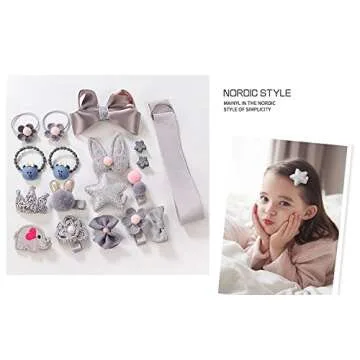 Cute Baby Girls Hair Accessories Clip Set for Toddlers