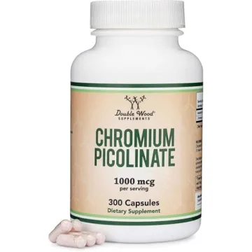 DoubleWood Chromium Picolinate 1000mcg - 300 Vegan Capsules for Metabolism Support