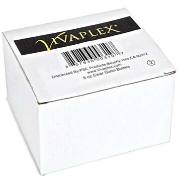 Vivaplex Large 8 oz Clear Glass Spray Bottles with Black Trigger Sprayers for Versatile Use