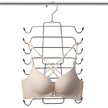 Magicool Cami Hanger 4 Pack Space Saving Hangers Closet Organizer for Tank Top, Cami, Bra, Pajamas, ...