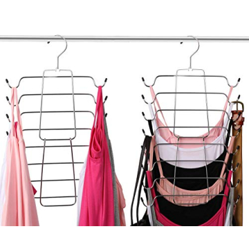 Magicool Cami Hanger 4 Pack Space Saving Hangers Closet Organizer for Tank Top, Cami, Bra, Pajamas, Strappy Dress,Bathing Suit