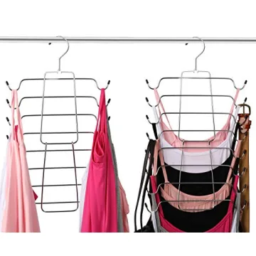 Magicool Cami Hanger 4 Pack Space Saving Hangers Closet Organizer for Tank Top, Cami, Bra, Pajamas, Strappy Dress,Bathing Suit