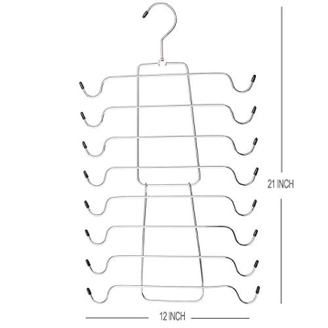 Magicool Cami Hanger 4 Pack Space Saving Hangers Closet Organizer for Tank Top, Cami, Bra, Pajamas, Strappy Dress,Bathing Suit