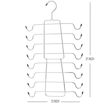 Magicool Cami Hanger 4 Pack Space Saving Hangers Closet Organizer for Tank Top, Cami, Bra, Pajamas, Strappy Dress,Bathing Suit