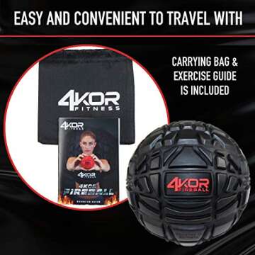 4KOR Massage Balls for Physical Therapy - Trigger Point Balls - Muscle Relief for Back, Neck, Shoulder, Foot Pain - Fitness Massage Balls - Mobility Balls for Deep Tissue Myofascial Release