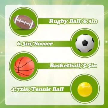 Hymaz 4 Pack Toddler Sports Balls with Pump for Active Play