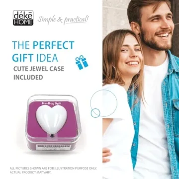 Deke Home - Heart Form Purse Light, Handbag Light, Purse Motion Sensor Light, Automatic On/Off Motion Night Light, Backpack Light, Purse Organizer, Purse Accessories.