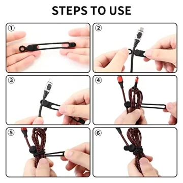 UMUST Silicone Cable Ties for Ultimate Organization