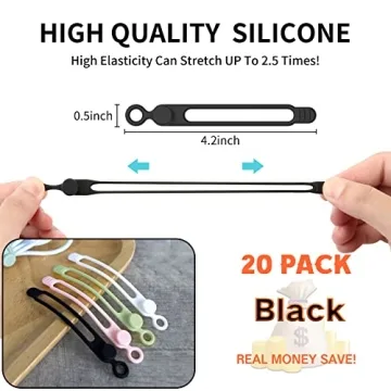 UMUST Silicone Cable Ties for Ultimate Organization