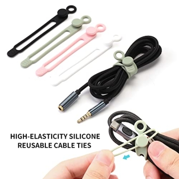 UMUST Silicone Cable Ties for Ultimate Organization