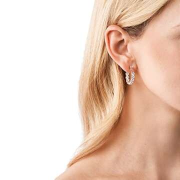 Michael Kors Rose Gold Hoop Earrings for Women