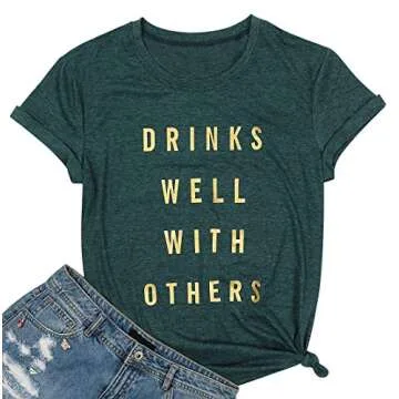 Funny Drinking Tank for Women - Humorous Casual Tee