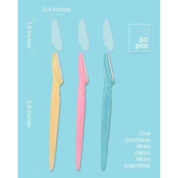 MoHern 30 Pcs Dermaplaning Face Razors