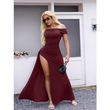 Elegant Bodycon Off Shoulder Dress for Formal Events