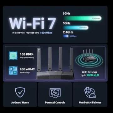 GL.iNet Flint 3 Tri-Band WiFi 7 Router for High-Speed Connectivity