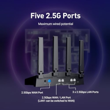 GL.iNet Flint 3 Tri-Band WiFi 7 Router for High-Speed Connectivity