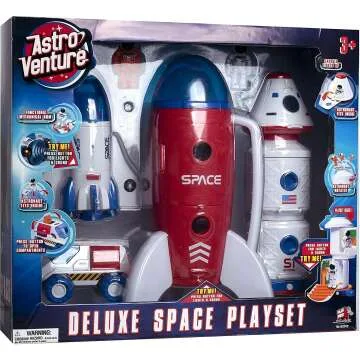 Astro Venture Space Playset - Shuttle & Rover Toy