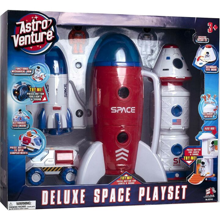 Astro Venture Space Playset - Shuttle & Rover Toy