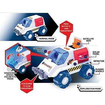 Astro Venture Space Playset - Shuttle & Rover Toy