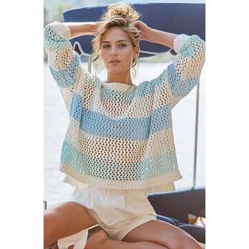 Trendy Crochet Sweater for Women by DISCIPBUSH