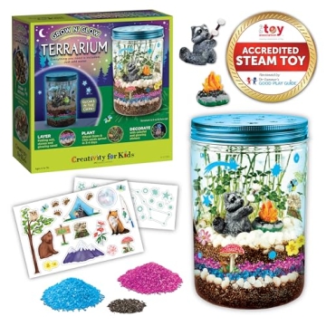 STEM Grow 'N Glow Terrarium Kit for Kids Educational Science Craft