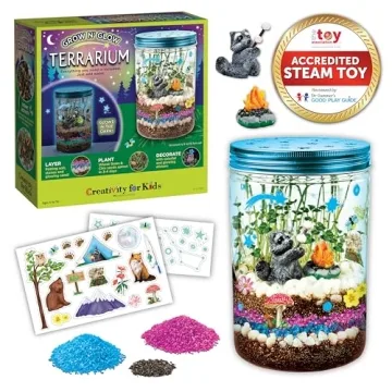 STEM Grow 'N Glow Terrarium Kit for Kids Educational Science Craft