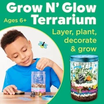 STEM Grow 'N Glow Terrarium Kit for Kids Educational Science Craft