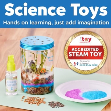 STEM Grow 'N Glow Terrarium Kit for Kids Educational Science Craft