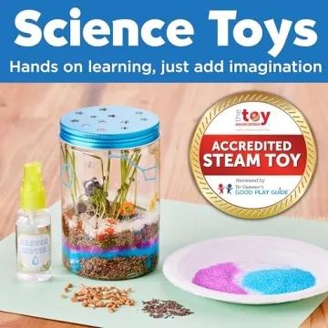 STEM Grow 'N Glow Terrarium Kit for Kids Educational Science Craft