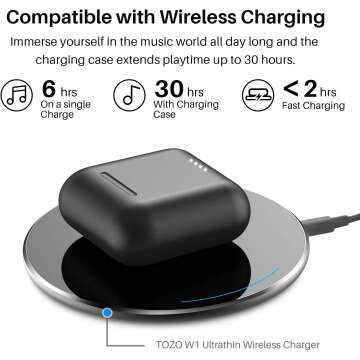 TOZO T6 True Wireless Earbuds with Touch Control