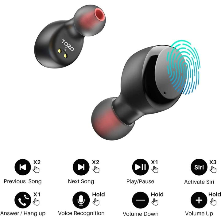 TOZO T6 True Wireless Earbuds with Touch Control