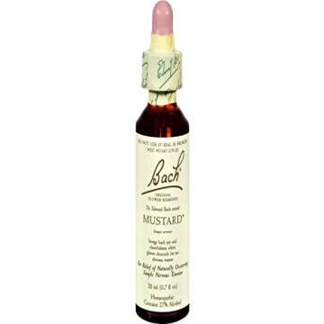 Bach Original Flower Remedies, Mustard for Joy, Natural Homeopathic Flower Essence, Emotional Wellne...