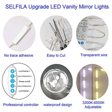 selfila LED Vanity Mirror Lights for Ultimate Beauty Lighting