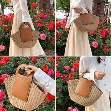 Stylish QTKJ Summer Beach Bag for Beach Days