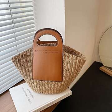 Stylish QTKJ Summer Beach Bag for Beach Days