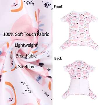 CuteBone Sloth Soft Puppy Pajamas Cute Dog Pjs Fall Jumpsuit Pet Clothes Apparel P263L Large