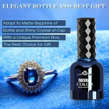 DRMODE Top Coat Gel Nail Polish No Wipe Gel Top Coat UV/LED Quick Dry Clear Hight Gloss Shine Top Coat Nail Polish Long Lasting for DIY and Salon Nail Art 0.5 Oz 15ml