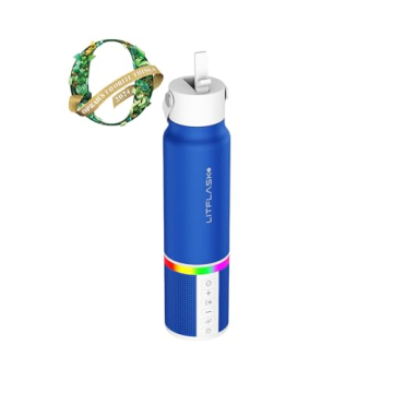LITFLASK Smart Water Bottle with Speaker & Charger