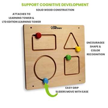 Little Partners Toddler Busy Board for Cognitive Growth