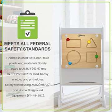 Little Partners Toddler Busy Board for Cognitive Growth