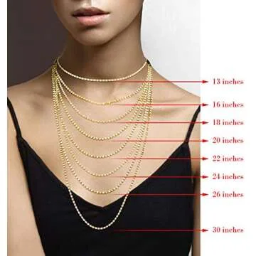 Miabella 18K Gold Over Silver Sparkle Chain Necklace